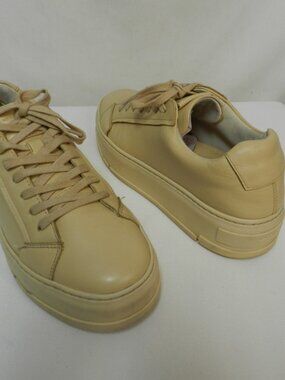 Vagabond Judy Size 38 US 8 Leather platform cream beige trainers sneakers casual